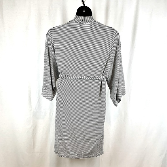 Alfani Striped jersey Robe, Size L - Picture 2 of 6